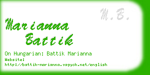 marianna battik business card